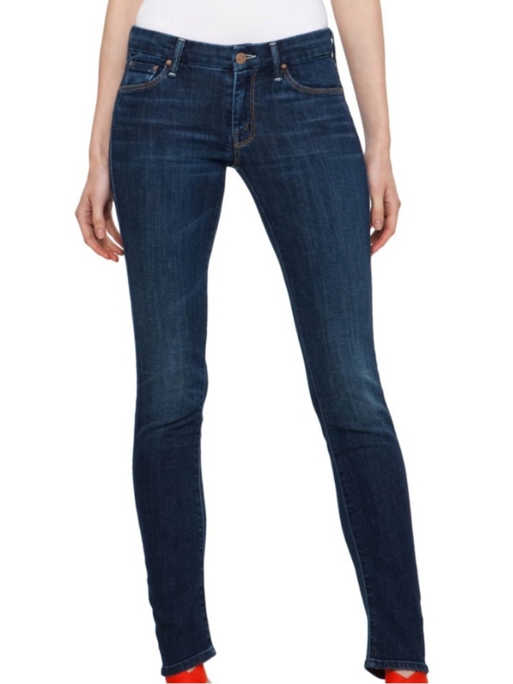 MOTHER Women’s The Looker
Flowers From the Storm Dark Denim Skinny Jeans Size 26